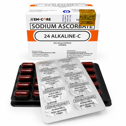 EM-CORE 24 Alkaline-C Sodium Ascorbate 100 Capsules