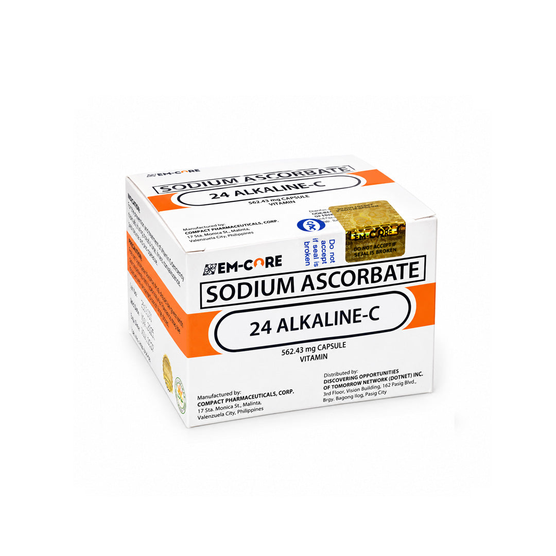 EM-CORE 24 Alkaline-C Sodium Ascorbate 100 Capsules