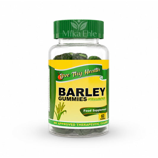 Love Thy Health Barley Gummies + Vitamin B12 Food Supplement | 60 Gummies
