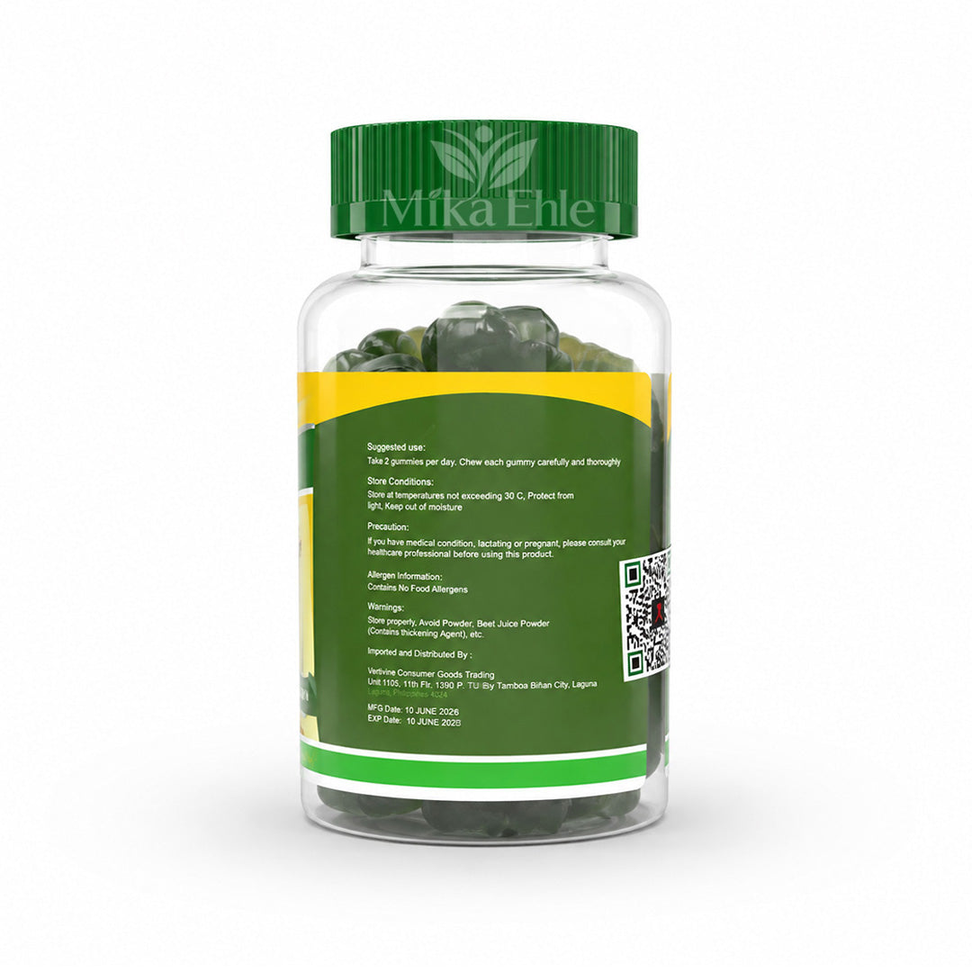 Love Thy Health Barley Gummies + Vitamin B12 Food Supplement | 60 Gummies