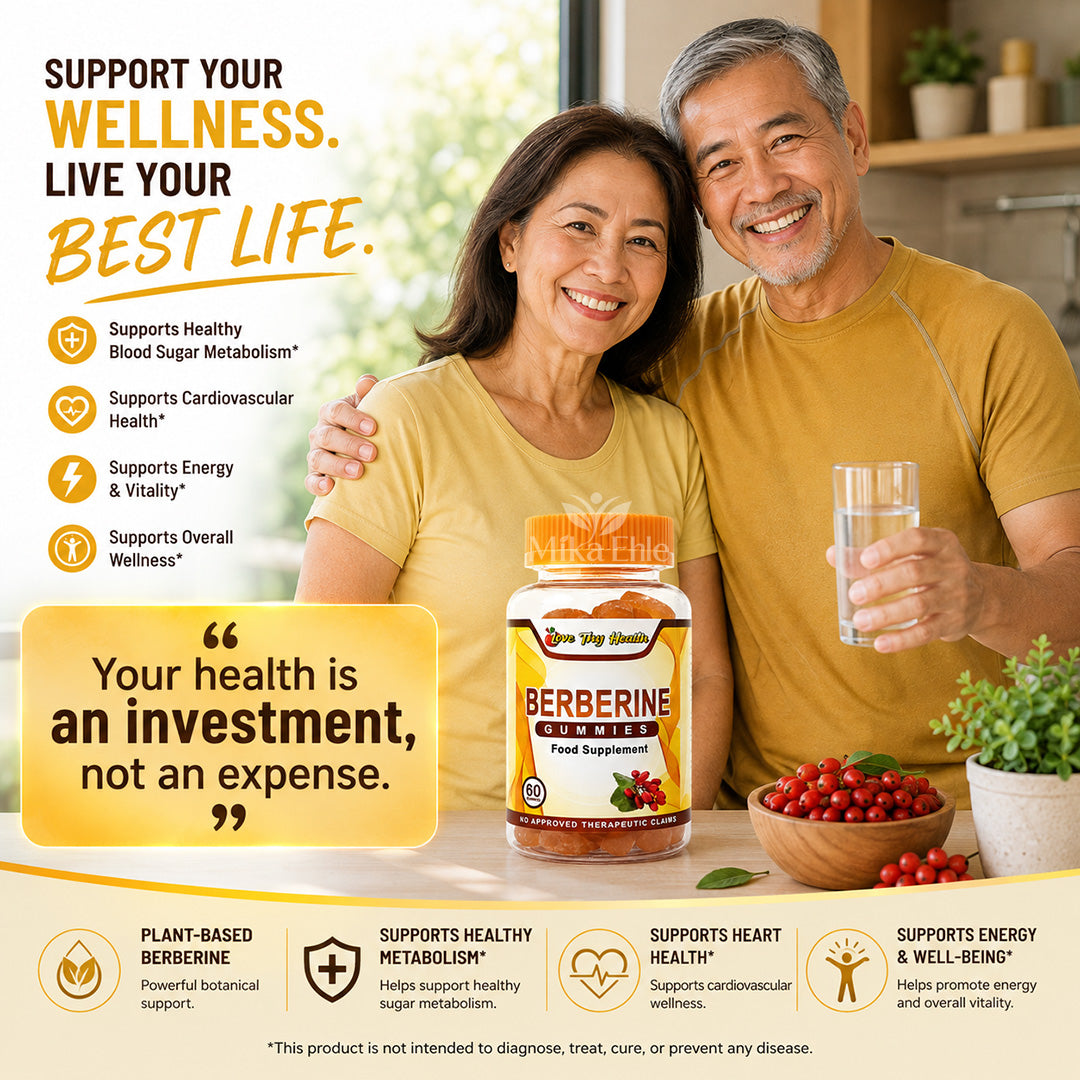 Love Thy Health Berberine Gummies Food Supplement | 60 Gummies