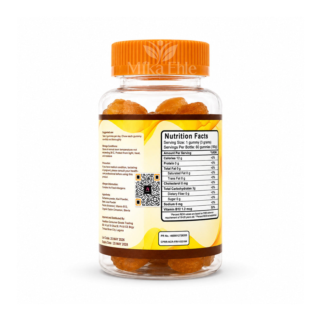 Love Thy Health Berberine Gummies Food Supplement | 60 Gummies